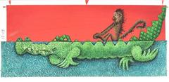 Monkey Original Illustration: Pages Twelve and Thirteen
