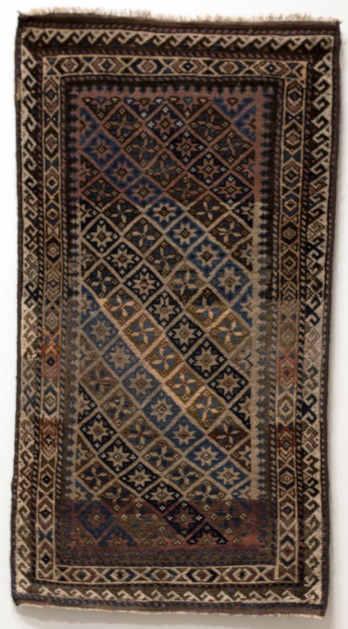 Rug with Stylized Star-Field Design
