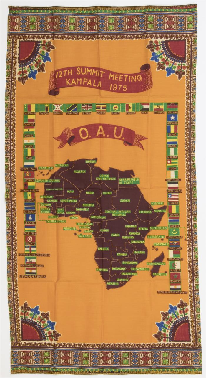 Kanga Cloth with Organization of African Unity Design