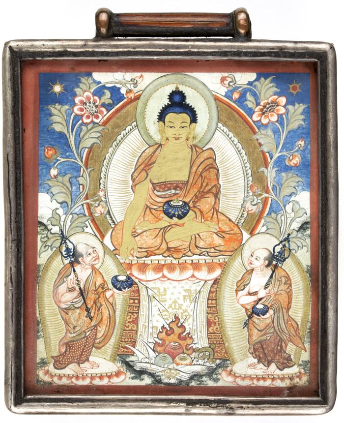 Shakyamuni Buddha with His Disciples Shariputra and Maudgalyayana