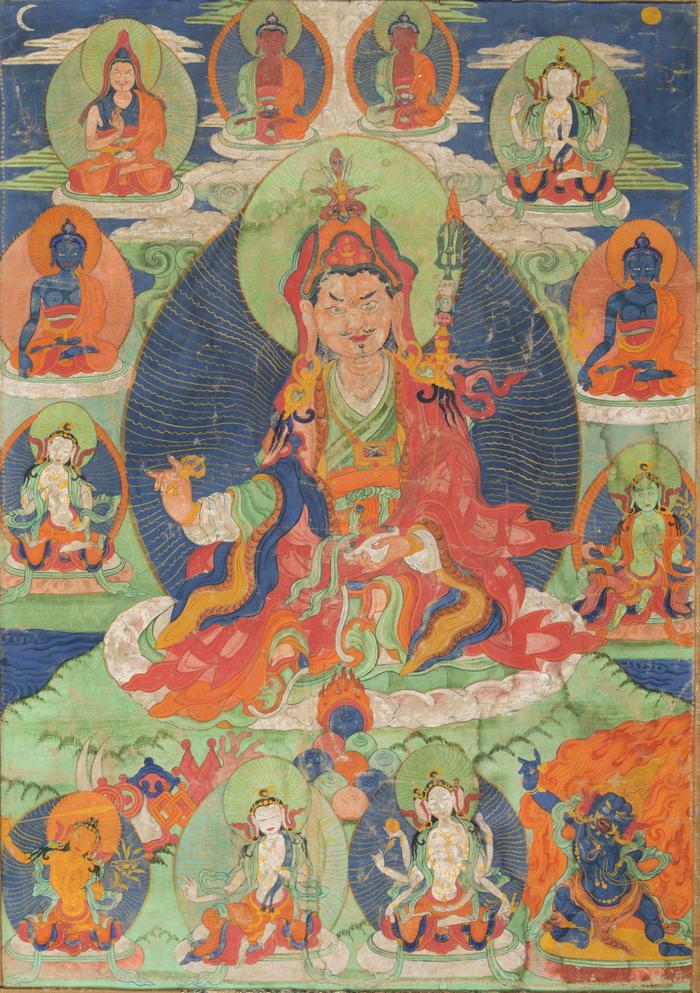 Padmasambhava Surrounded by Meditational Deities
