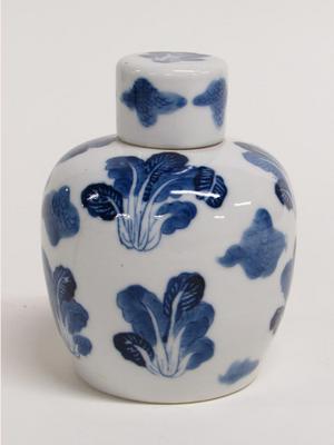 Covered Jar with Cabbage Motif