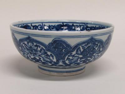 Bowl with Scepter and Floral Design