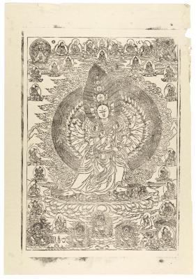 1000 Headed Buddhist Deity