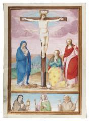 Crucifixion Scene with Saints