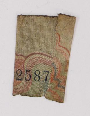 Bank Note Fragment