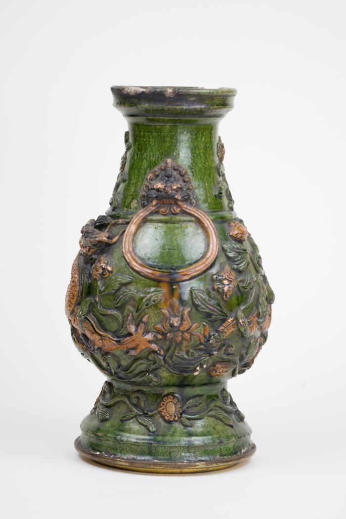 Vase with Dragons and Flowers