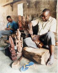 Ganiyu Fakeye with an Apprentice - Ibadan, Nigerian
