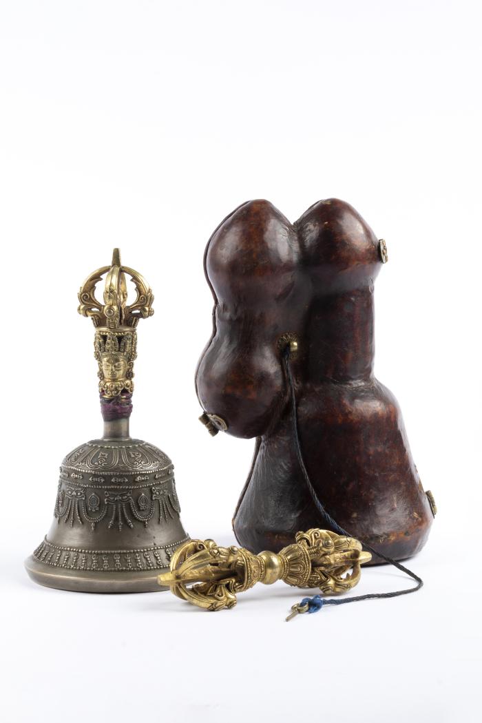 Ritual Bell and Vajra Scepter with Case