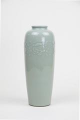 Celadon Vase with Scrolling Peony Design