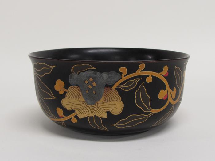 Lacquer Bowl with Floral Design