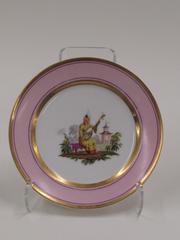 Cabinet Plates with Chinoiserie Design