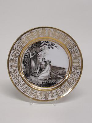 Dinner Plate with Classical Figures in a Landscape