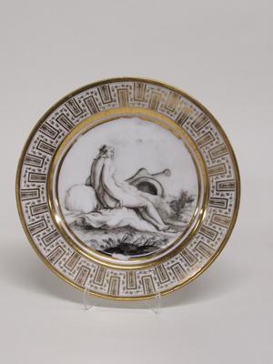 Dinner Plate with Nude Female Figure