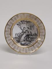 Dinner Plate with Courting Couple