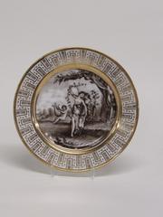 Dinner Plate with Nymphs Frolicking in a Landscape