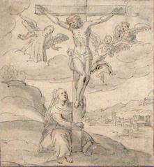 Crucifixion  with Virgin and Angels