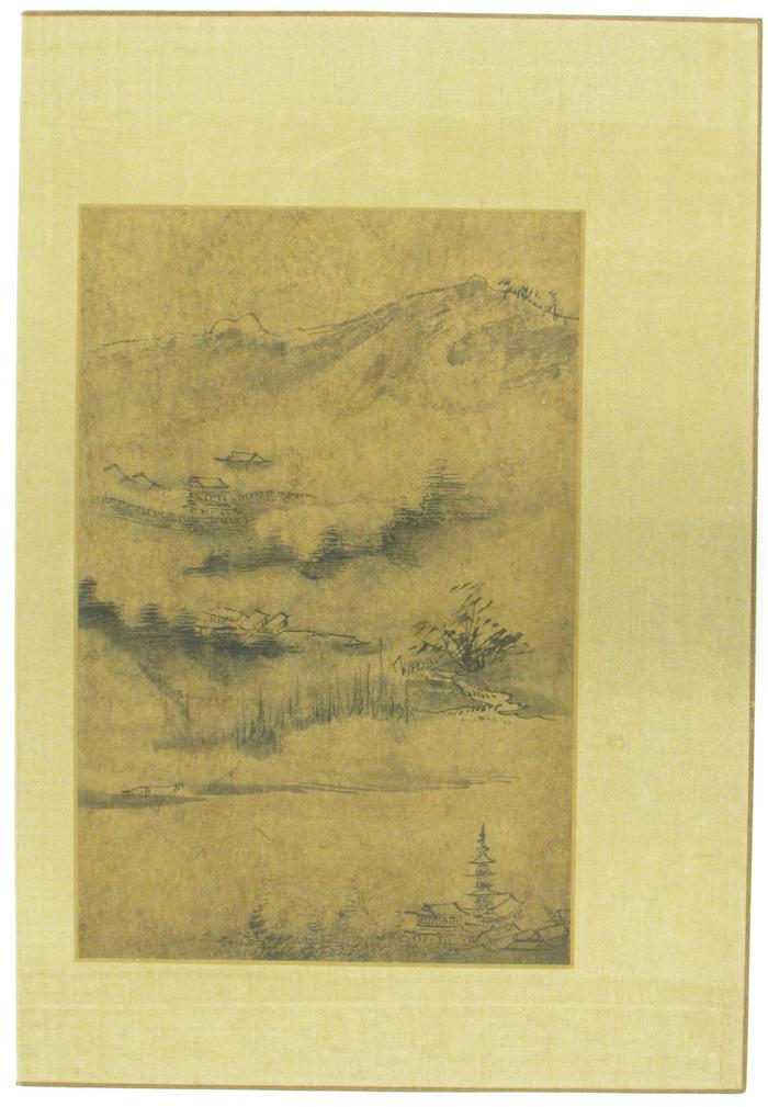Landscape with Wall and Pagoda