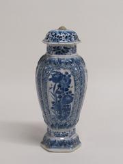 Ribbed Jar with Floral Motifs