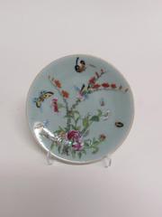 Export Dish with Flowers and Butterflies