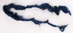 Dark Blue Floss Textile Fragment
