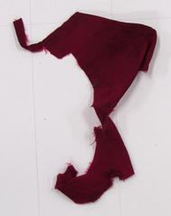 Maroon Textile Fragment