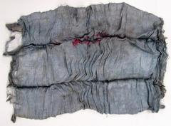 Blue Silk Textile Fragment