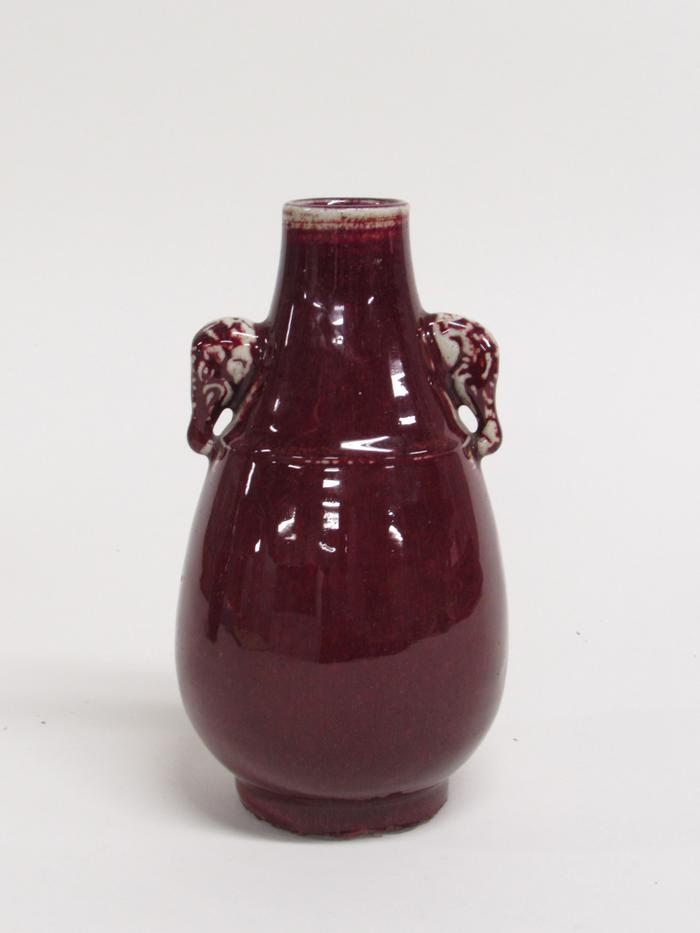 Vase with Ox-Blood Glaze