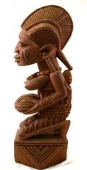 Kneeling Female Figure with Offering Bowl (Olumeye)