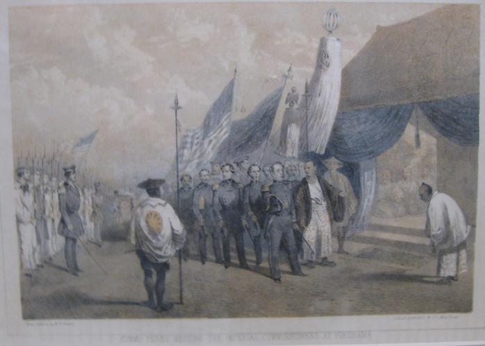 Commodore Perry Meeting the Imperial Commissioners at Yokohama