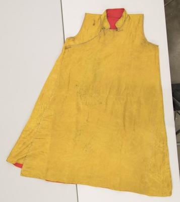 Yellow Silk Tunic with Dragon Roundels