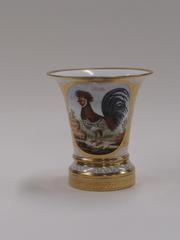 Jardiniere with Rooster in a Landscape