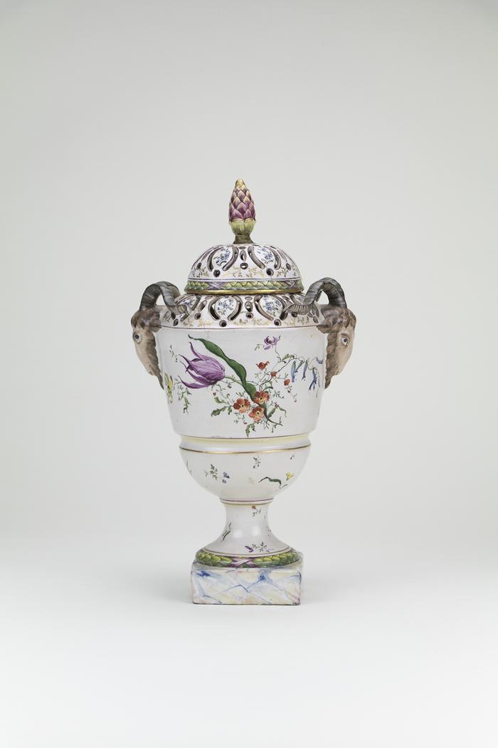 Rococo Vase with a Floral Decoration