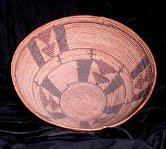 Polychrome Basket with Stacked Triangles