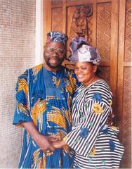 Lamidi Fakeye with His Wife Remi - Oke Pade, Ibadan, Nigeria