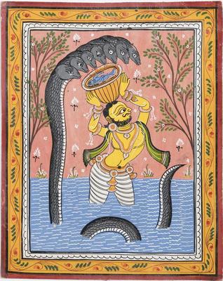 Krishna Carried by Vasudeva