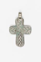 Pendant Cross with 'Braided' Overlay