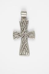 Pendant Cross with Woven Design