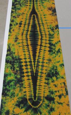Tie-dyed Cloth with Vertical Lozenge Design
