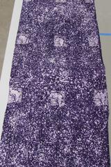White-speckled Purple Cloth with Africa Design