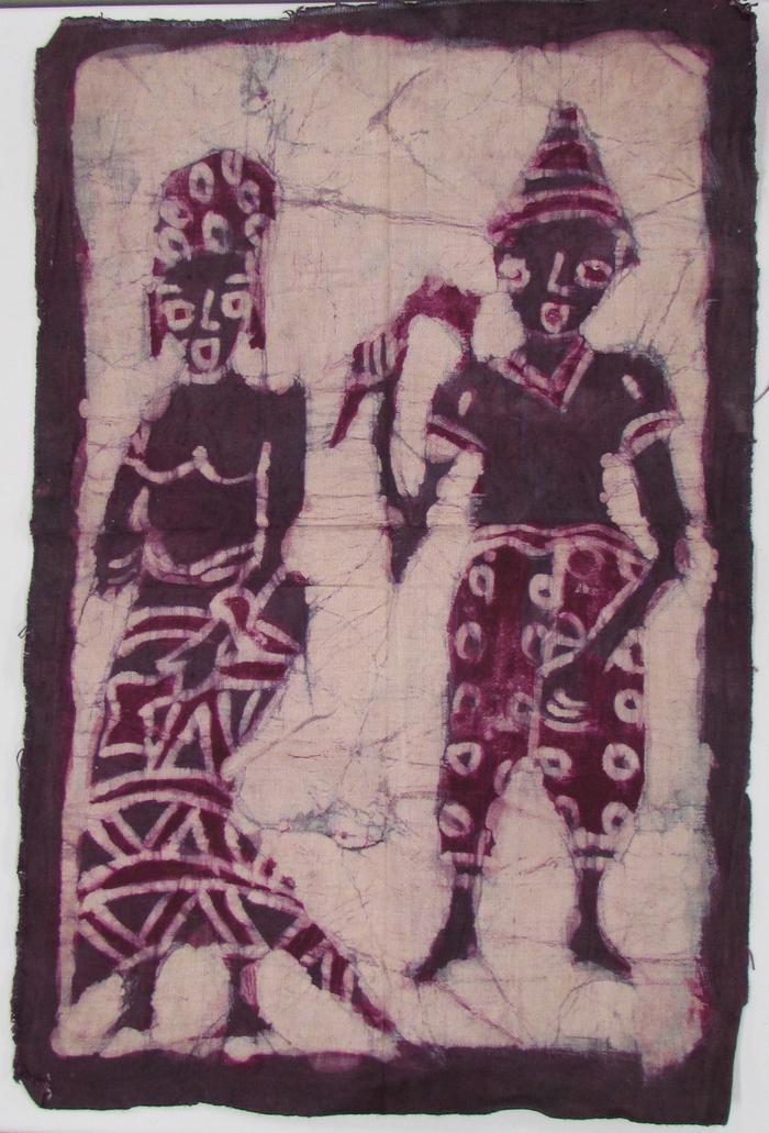 Batik Cloth with Male and Female Figures