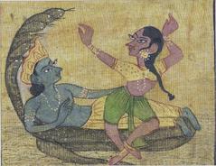 Vishnu and Parvathi