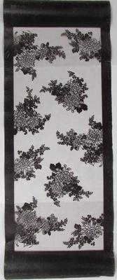 Katagami Stencil with Chrysanthemum Bouquet Design