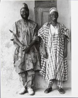 Lamidi Fakeye with his Brother, David Fakeye