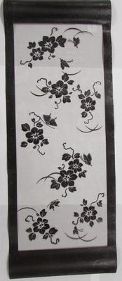Katagami Stencil with Camellia and Butterfly Design