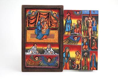 Diptych Icon with Scenes from the Life of Christ