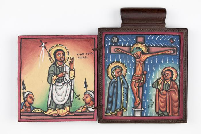 Pendant Icon with the Crucifixion and Resurrection of Christ