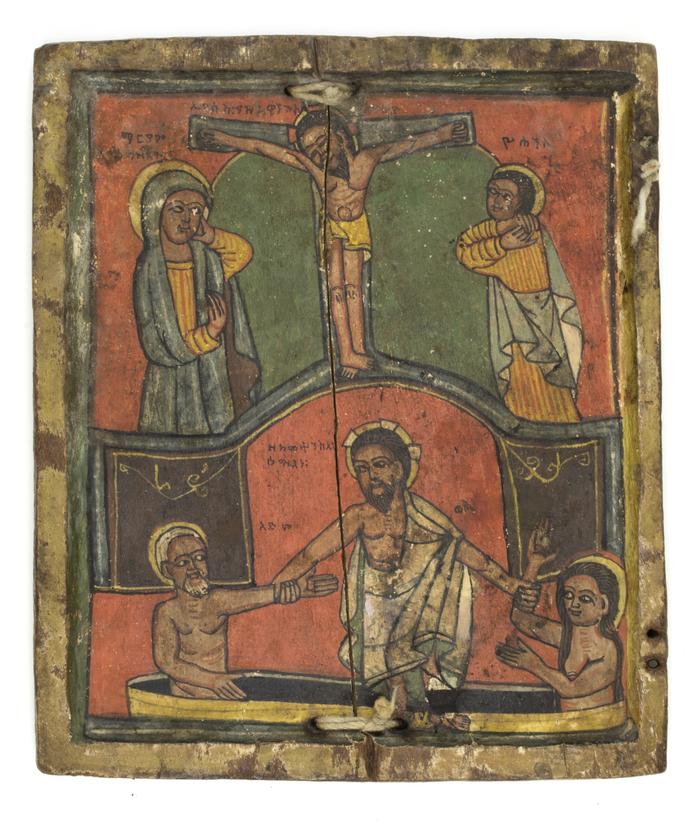 Icon Diptych: The Crucifixion and The Resurrection