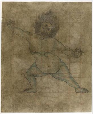 Study for a Wrathful, Two-armed Deity