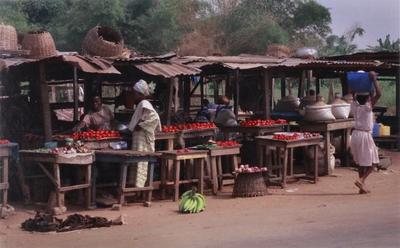 Outdoor Market in Nigeria